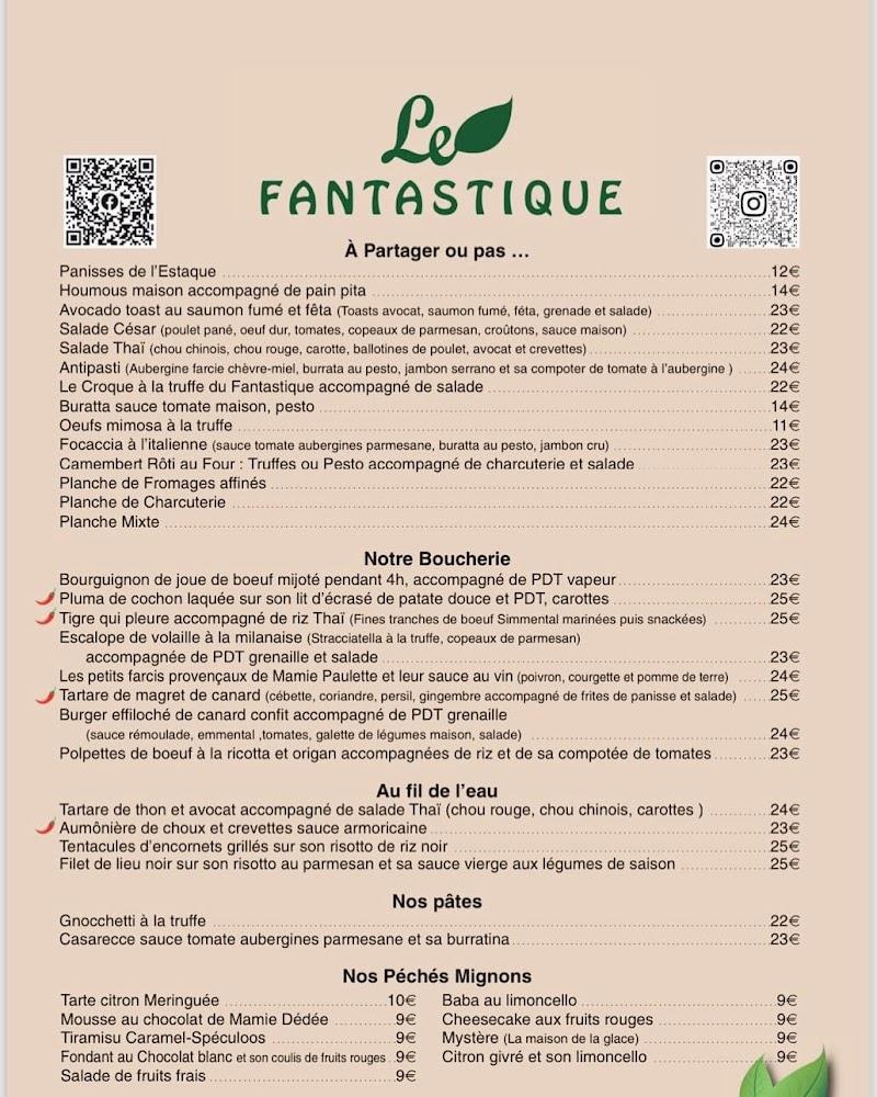 Le FANTASTIQUE - Menu Image 2