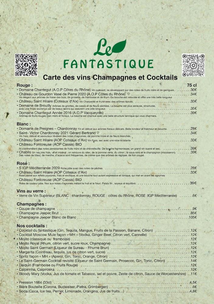 Le FANTASTIQUE - Menu Image 3